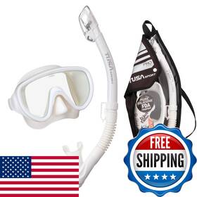 Tusa B0c83yyz4j Sport Adult Serene Mask And Dry Snorkel Combo Reusable Travel Bag