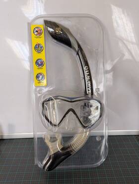 U.s. Divers 053242265829 Standard Gray/black Mask And Snorkel 2pc Combo Set Size Adult Ob