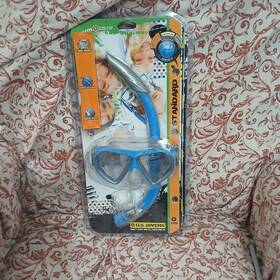 U.s. Divers 053242266239 Used Standard Blue/green Mask And Snorkel 2pc Combo Set Size Youth 6