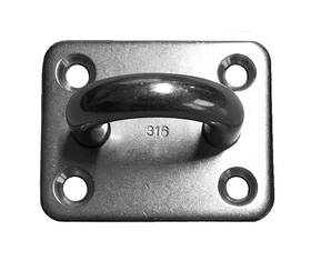 Uss321-0080 Us Stainless Steel 316 Square Pad Eye 5/16 Inch 8mm 50mm X 40mm Mar