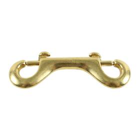Vp Leather 643530925834 Eye Bolt Snap Scuba Grade Solid Brass 3-3/8 Inch Double Ended Hook Clip