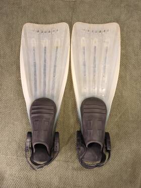 27861 Wenoka Sea Style Reflex Open Heel Scuba Diving Flippers M 40-42 Italy