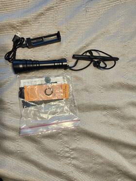 Wk20s Wurkkos Scuba Diving Night Light Used All Parts Included