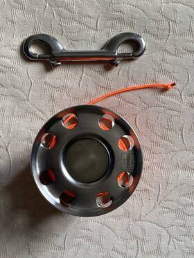 Hl465ss Xs Scuba Highland Stainless Steel 100ft Finger Spool Flared P/n - Dive
