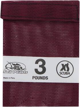 Wt-03 Xs Scuba Fill Your Own Weight Pouches 3 Lbs Burgundy