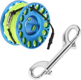 Yunnlezt 744110137927 98ft Finger Reel For Scuba Diving - Aluminum Lightweight Spool With Double-ended