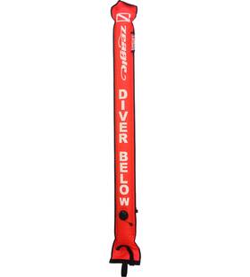 251-1003 Zeagle All Orange Deluxe Signal Tube 60 Safety Sausage Dive Marker