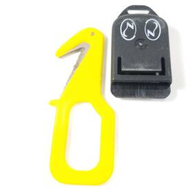 4674 Zeagle Line Cutter Scuba Diving Bcd Knife Stainless Steel Serrated Blade Sheath