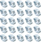 Patikil 50 Pack Double Ear Hose Clamp, Galvanized 11-13MM, Silver. Fixed Price $23.28.