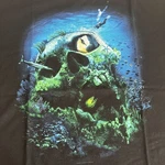Amphibious Outfitters Men's T-shirt Large Dive Scuba Skull Black Short Sleeve. Fixed Price $18.39.