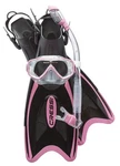 Cressi Palau Snorkeling Diving Fin Mask Set Pink Xs/s Youth Adult. Fixed Price $147.43.