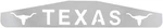 24 Inches Chrome Texas With Longhorn Bottom Flap Plate, 3 Studs. Fixed Price $57.42.