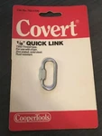Covert 1/8" Quick Link 764-5106 Zinc Plated Steel 7350 Thread Rust Resistant. Fixed Price $13.50.