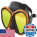 Seac Symbol Made Italy Diving Mask Two Lenses And 3D Buckle Ls Black/orange. Fixed Price $139.06.