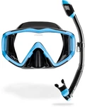 Cressi Pano 3 & Supernova Dry Mask Snorkel Kits, Black/blue. Fixed Price $73.68.