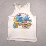 Vintage Dive The Bibb & Duane Shirt Mens Large White Key Largo Florida Tank 90S. Fixed Price $29.99.