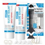 8OZ White Waterproof Caulk & Silicone Sealant, Wadities Tile Grout Repai.... Fixed Price $24.79.