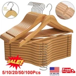 Wooden Hangers Pack Of 20 50 100 Suit Premium Natural Finish Home. Fixed Price $98.99.