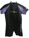 Neosport Black / Purple 2MM Back Zip Shorty Wetsuit Youth 6. Fixed Price $12.10.