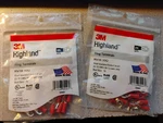 50, 3M Highland Ring Terminals RV18-10Q 22-18 Awg Str Cu Wire Only. Fixed Price $17.95.