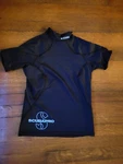 Scubapro Onyx Rasht - Flex Womens, Short Sleeve (UPF80) Black/blue Size. Fixed Price $18.74.