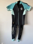 Scubapro Women Xs Everflex Wetsuit Set TPF-1 1.5/0.5MM Top & Pants Caribbean. Fixed Price $179.99.
