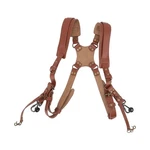 Double Camera Leather Harness - Quick Release & Adjustable. Fixed Price $45.00.