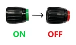 Scuba Tank Safety Valve Knob Black MODEL#5- U.s. Divers. Fixed Price $22.99.