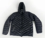 Spire By Galaxy Xeada Quilted Hooded Puffer Jacket - Size: Men Shiny Black. Fixed Price $44.00.