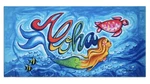 Aloha Mermaid Beach Bath Towel Hawaiian Gifts Hula Girl Turtle Sea Life. Fixed Price $23.09.