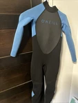 O'neill Men REACTOR-2 3/2MM Back Blue Zip Full Wetsuit Size 12. Fixed Price $30.00.