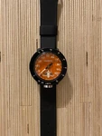 Vintage Aquarius Lung Black And Orange Divers Wrist Depth Gauge. Fixed Price $119.22.