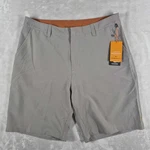 Quiksilver Waterman Amphibian Shorts Men's 34 Gray 9" Inseam Chino Quick Dry Nwt. Fixed Price $36.09.