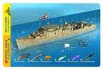Spiegel Grove Wreck Key Largo Florida Waterproof Dive Card. Fixed Price $20.55.