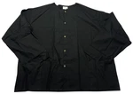 Scrub Jacket Unisex (4X) Black 2 Pockets Button Front Long Sleeves Medical Nwot. Fixed Price $11.99.