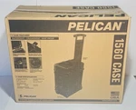 Pelican 1560 Waterproof Wheeled Black Hard Case With Padded Divider Set. Fixed Price $287.88.