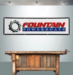 Fountain Powerboats 2' X 8' Banner Flag Performance. Fixed Price $17.39.