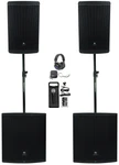 Jbl EON715 15" Dj Pa SPEAKERS+BLUETOOTH+2) EON718S Subwoofers+mic+headphones. Fixed Price $3030.68.