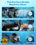 Aegend Adult Set: Diving Mask, Dry Snorkel, Anti-fog, Mesh Bag. Fixed Price $44.99.