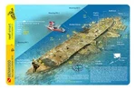 Benwood Wreck Key Largo Florida Reef Smart Waterproof Dive Card. Fixed Price $11.95.