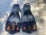 Scubapro Jet Fin With Heel Straps Black Size Large Diving Gaeo Good/ Used. Fixed Price $47.00.