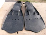 Scubapro Jet Fin With Heel Straps Black Size Large Diving Gaeo. Fixed Price $50.00.