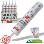 Xfasten Clear Silicone Caulk Neutral Cure 10.1OZ Pack Waterproof. Fixed Price $77.99.