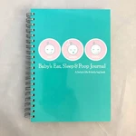 Baby's Eat, Sleep & Poop Journal, Log Book (aqua). Fixed Price $12.99.