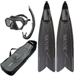 Seac Tris M-power Freediving Mask, Fins And Snorkel Set. Fixed Price $159.36.
