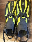 Tusa Scuba Fins Size Med W/ Adjustable Heel & Pro Boots Used Great Shape. Fixed Price $20.99.