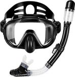 Zipoute Dry Top Snorkeling Gear For Adults Panoramic Anti-leak Black. Fixed Price $31.14.