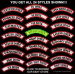 Lot Of Twenty-four (24) Scuba Diving Certification Chevron Iron-on Dive Patches. Fixed Price $59.99.