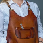 Full Grain Leather Master's Apron, For Women, Tool. Fixed Price $95.00.
