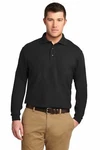 Port Authority Silk Touch Mens Long Sleeve Wrinkle Resist Golf Polo Shirt K500LS. Fixed Price $27.20.